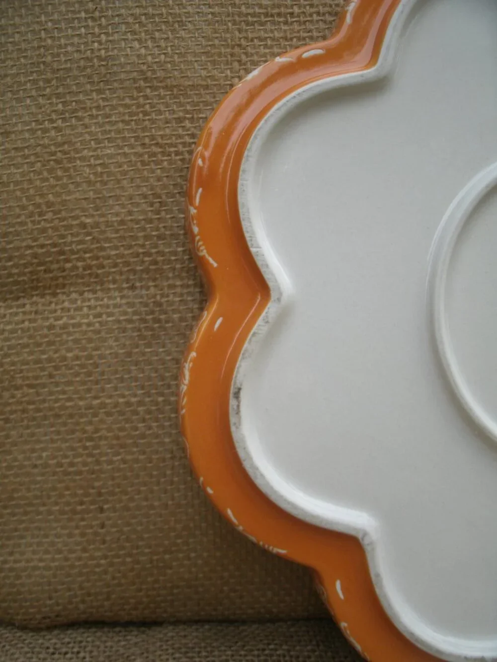 Vintage Temptations by Tara Floral Lace Stoneware Tart Dish